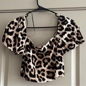 Leopard Crop Top